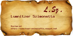 Lumnitzer Szimonetta névjegykártya